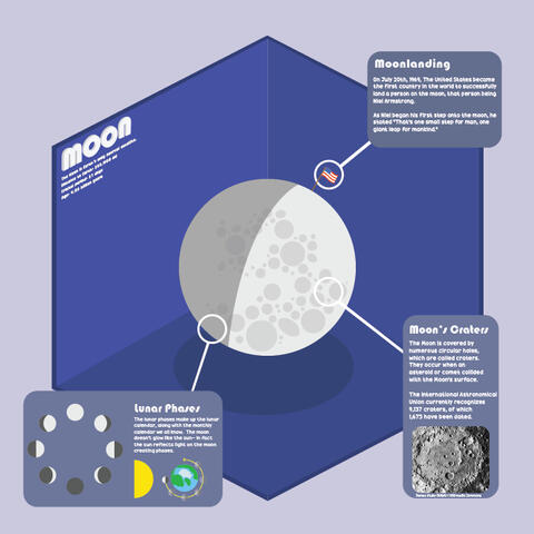 Moon infographic